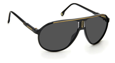 Unisex Carrera Sunglasses: Champion65/N - Black(2) - SpecSMART Eye Clinic (Diagonal View)